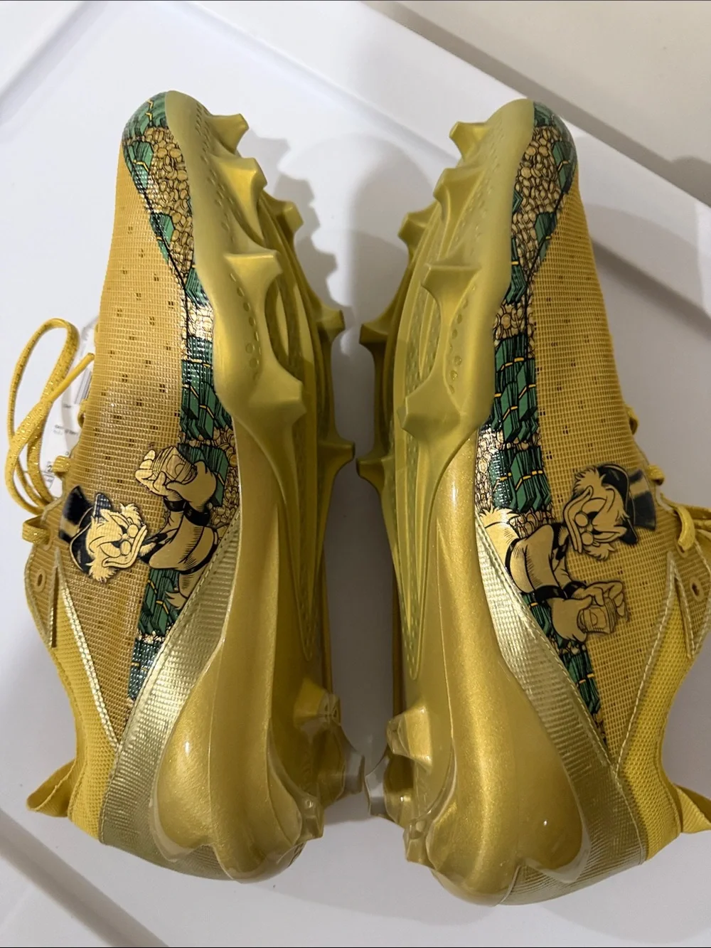 NEW Adidas Adizero Electric Disney Football Cleats Men’s Scrooge McDuck Money 13